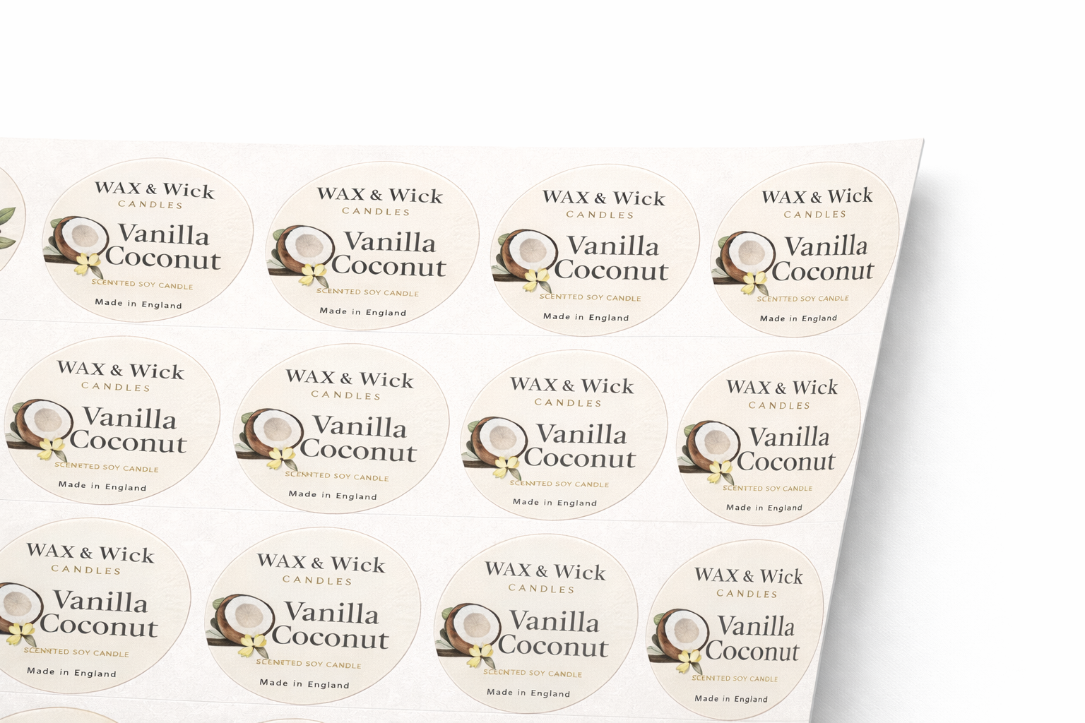 Custom Round Labels on Sheets