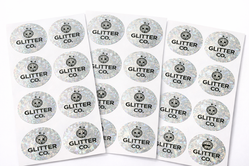 Glitter Vinyl Stickers